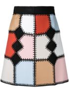 Loveless Crochet Patchwork Skirt - Multicolour