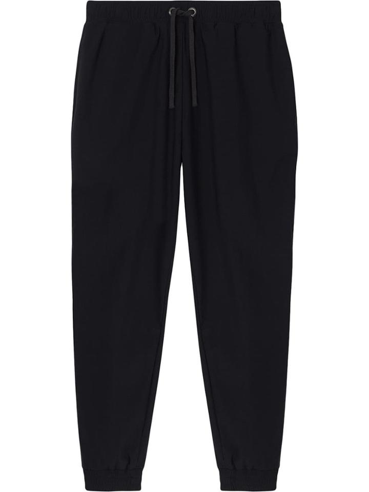 Burberry Logo Print Stretch Nylon Trackpants - Black