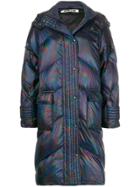 Mcq Alexander Mcqueen Holographic Padded Jacket - Blue