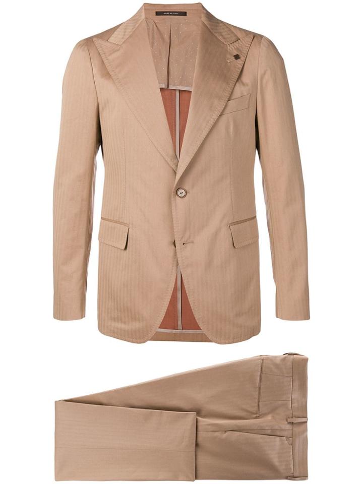 Tagliatore Pinstripe Two-piece Suit - Neutrals