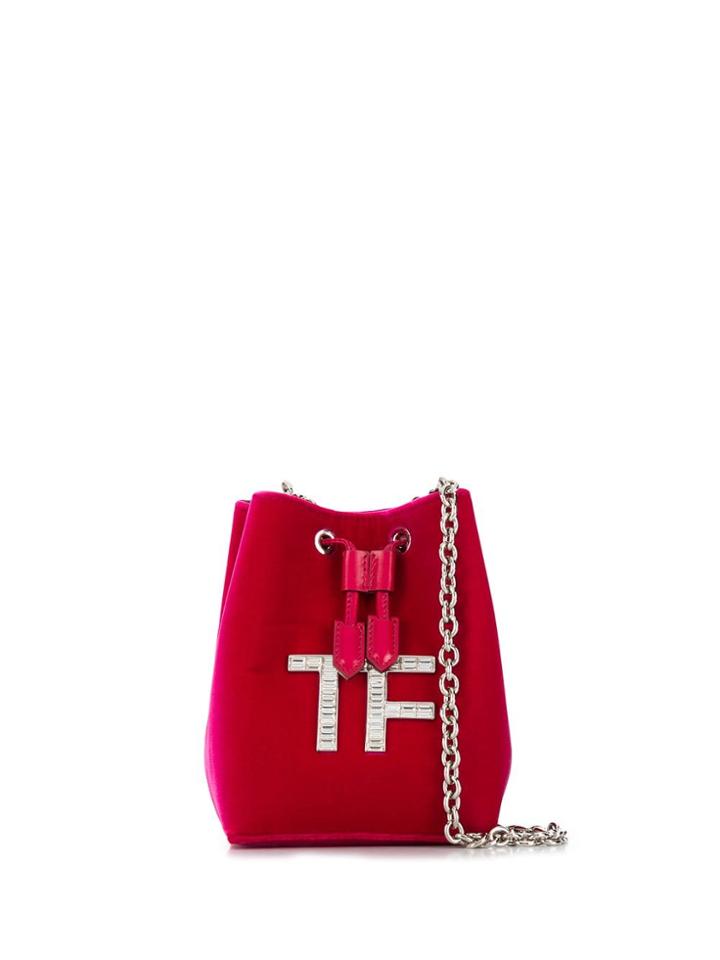 Tom Ford Mini Velvet Bucket Bag - Pink