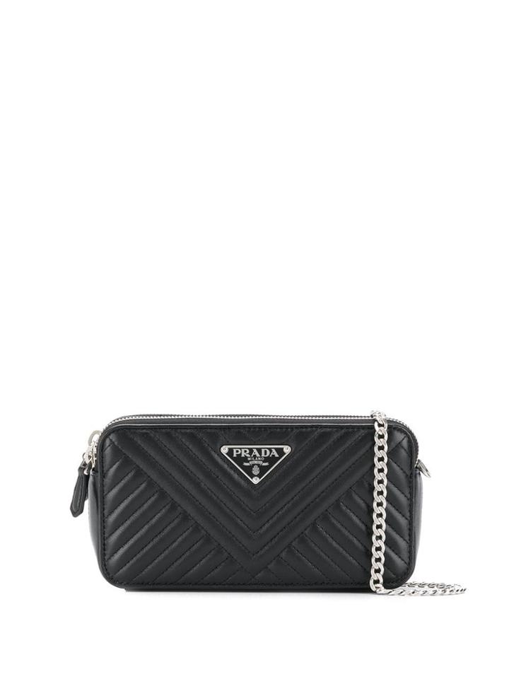 Prada Bandoliera Cross Body Bag - Black