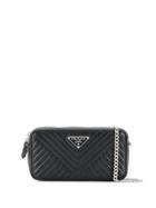 Prada Bandoliera Cross Body Bag - Black