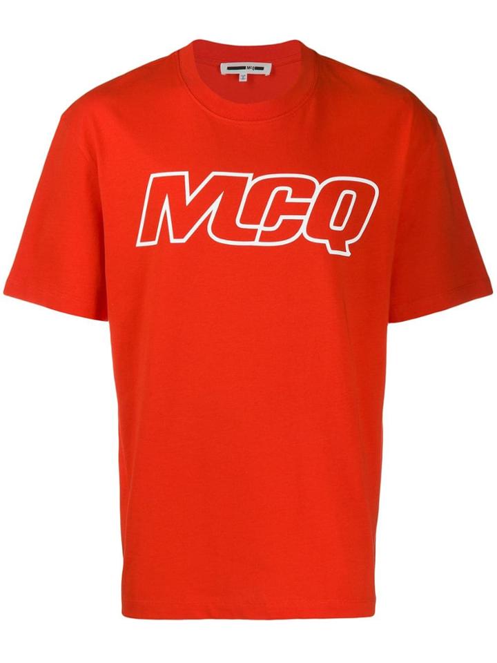 Mcq Alexander Mcqueen Logo Print T-shirt - Red