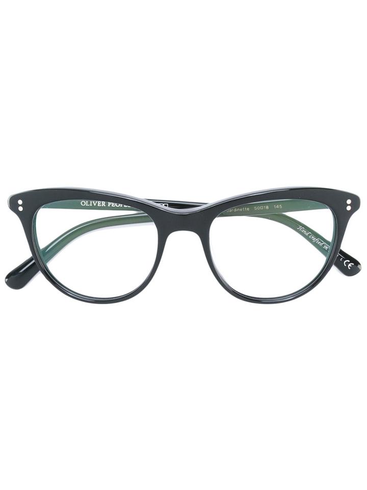 Oliver Peoples Jardinette Glasses, Black, Acetate