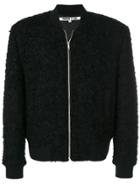 Mcq Alexander Mcqueen Shearling Bomber Jacket - Black