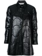 Valentino - Rockstud Scalloped Coat - Women - Lamb Skin - 42, Black, Lamb Skin