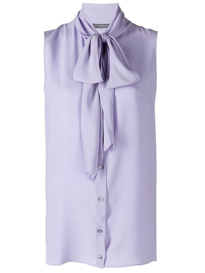 Alexander Mcqueen Pussy Bow Blouse - Purple