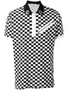 Givenchy Checkered Polo Shirt, Men's, Size: Xl, Black, Cotton
