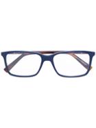 Ermenegildo Zegna - Square Frame Glasses - Men - Acetate - 56, Blue, Acetate