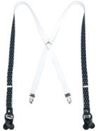 Fefè Polka Dots Braces, Adult Unisex, Blue, Elastodiene/leather
