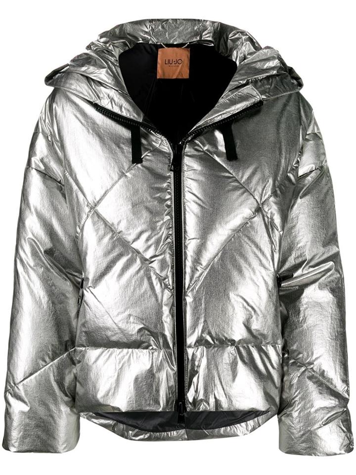 Liu Jo Oversized Puffer Jacket - Silver