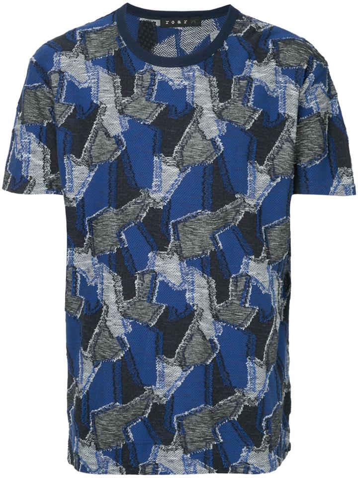 Roar Patterned T-shirt - Blue