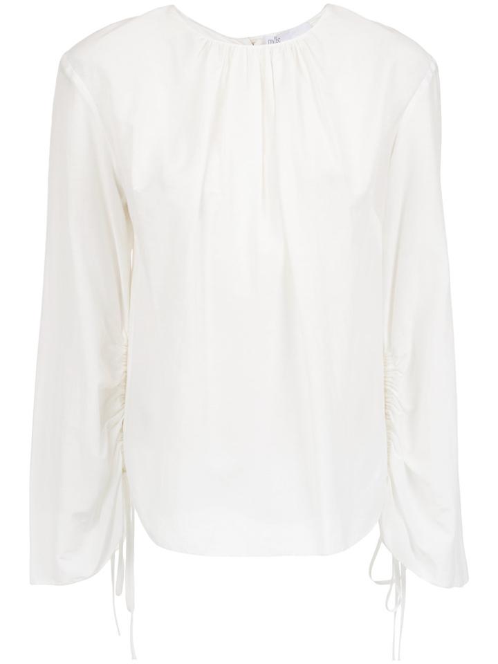 Nk Ruched Blouse - White