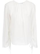 Nk Ruched Blouse - White