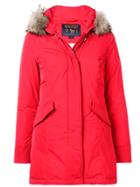 Woolrich Fur Hood Down Coat - Red