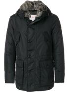 Peuterey Fur Trim Hooded Jacket - Black