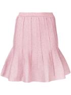 Alberta Ferretti Ruffled Mini Skirt - Pink & Purple