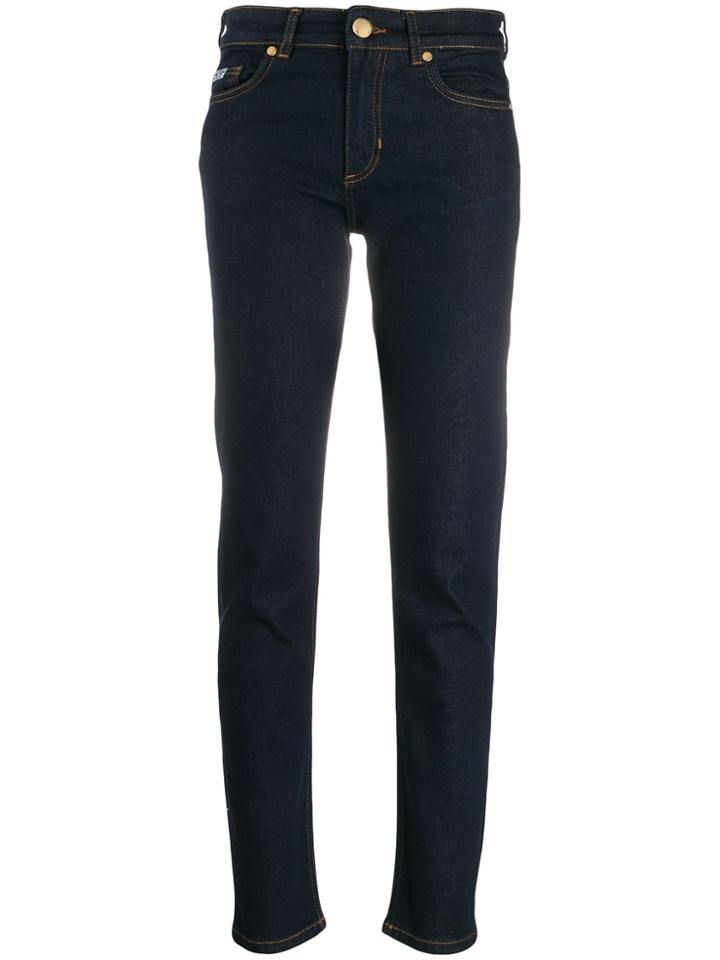 Versace Jeans Couture Mid Rise Skinny Jeans - Blue