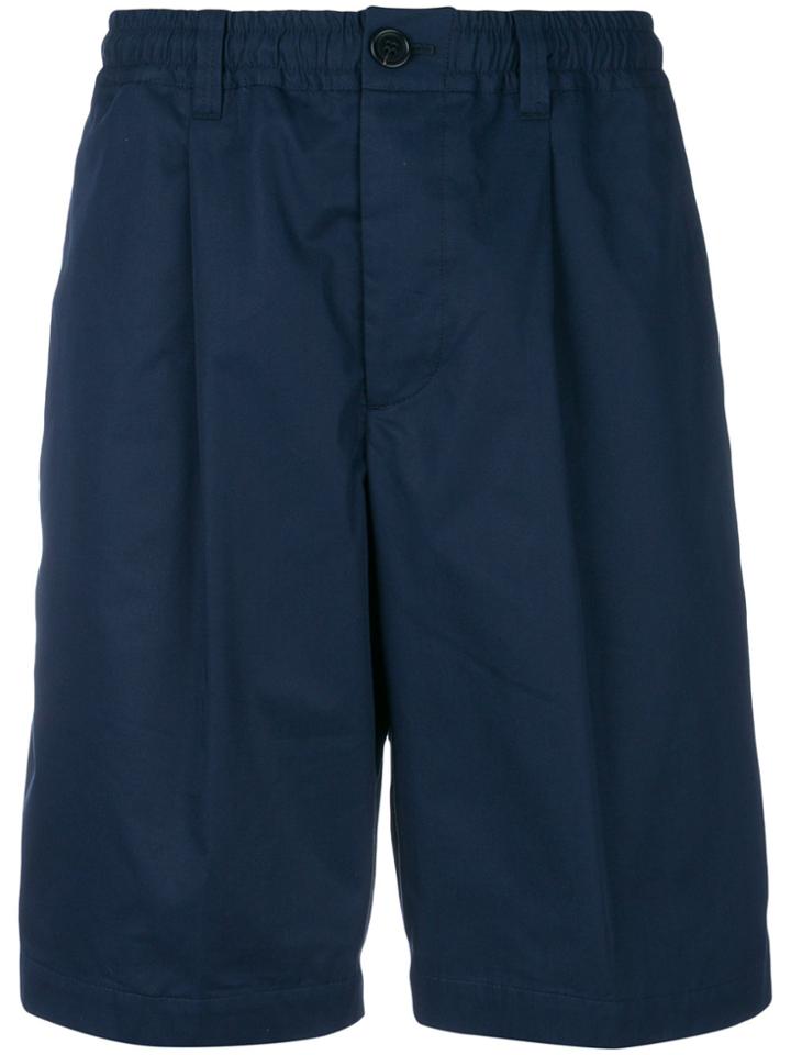 Marni Gathered Cargo Shorts - Blue