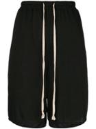 Rick Owens Lilies Elasticated Drawstring Shorts - Black