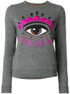 Kenzo - Eye Sweatshirt - Women - Cotton/spandex/elastane - L, Grey, Cotton/spandex/elastane