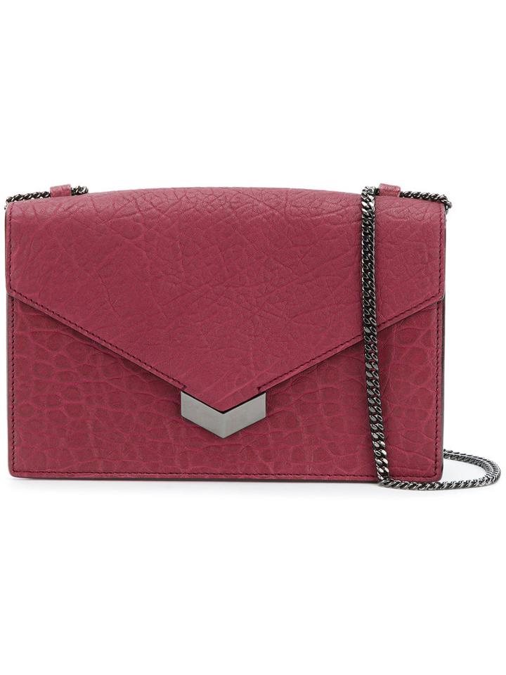 Jimmy Choo - 'leila' Shoulder Bag - Women - Calf Leather - One Size, Pink/purple, Calf Leather