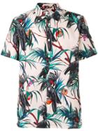 Paul By Paul Smith - Tropical Print Shirt - Men - Cotton/linen/flax - M, Nude/neutrals, Cotton/linen/flax