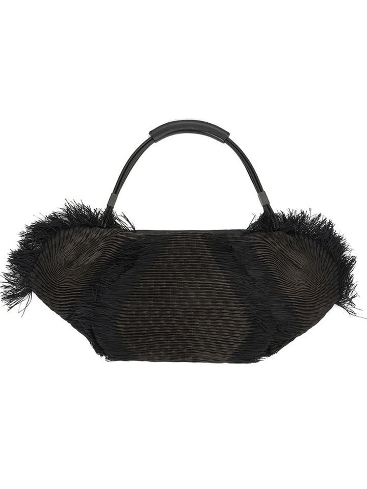 Issey Miyake Frayed Pleated Bag