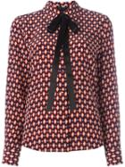 Marc Jacobs Crêpe De Chine Bow Shirt, Women's, Size: 8, Silk