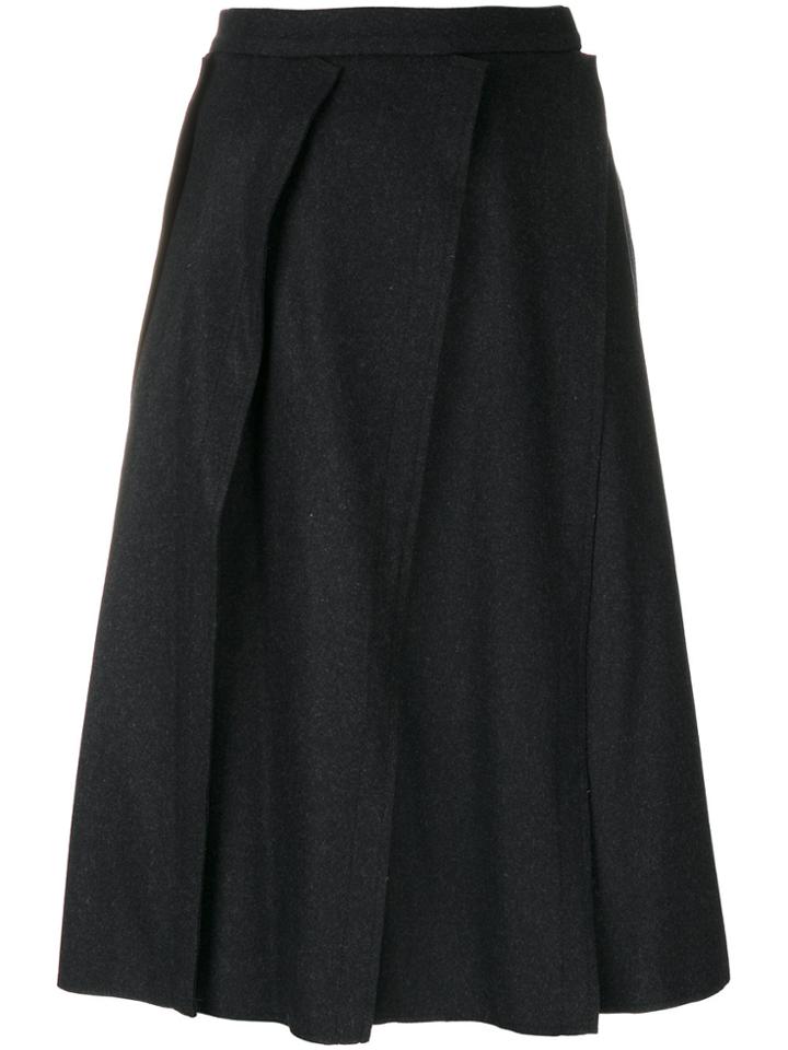 Vivienne Westwood Slanted Pleats Skirt - Black