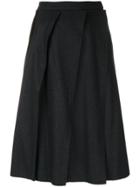 Vivienne Westwood Slanted Pleats Skirt - Black