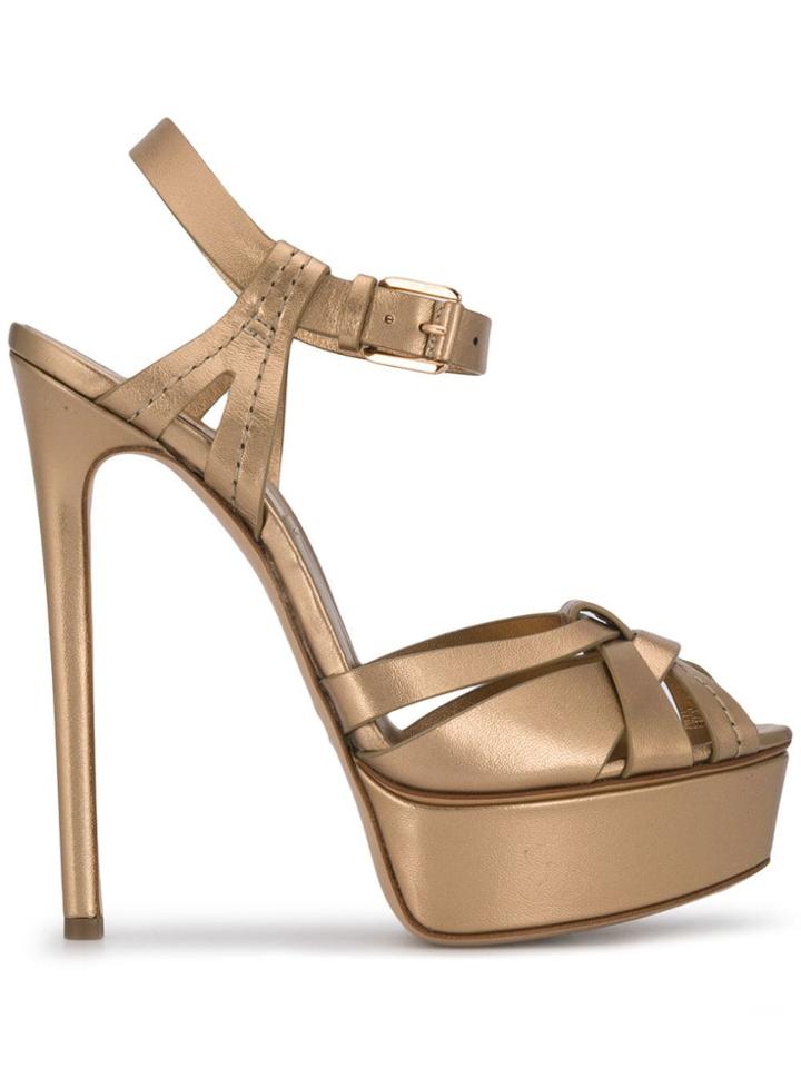 Casadei Flora Pumps - Gold