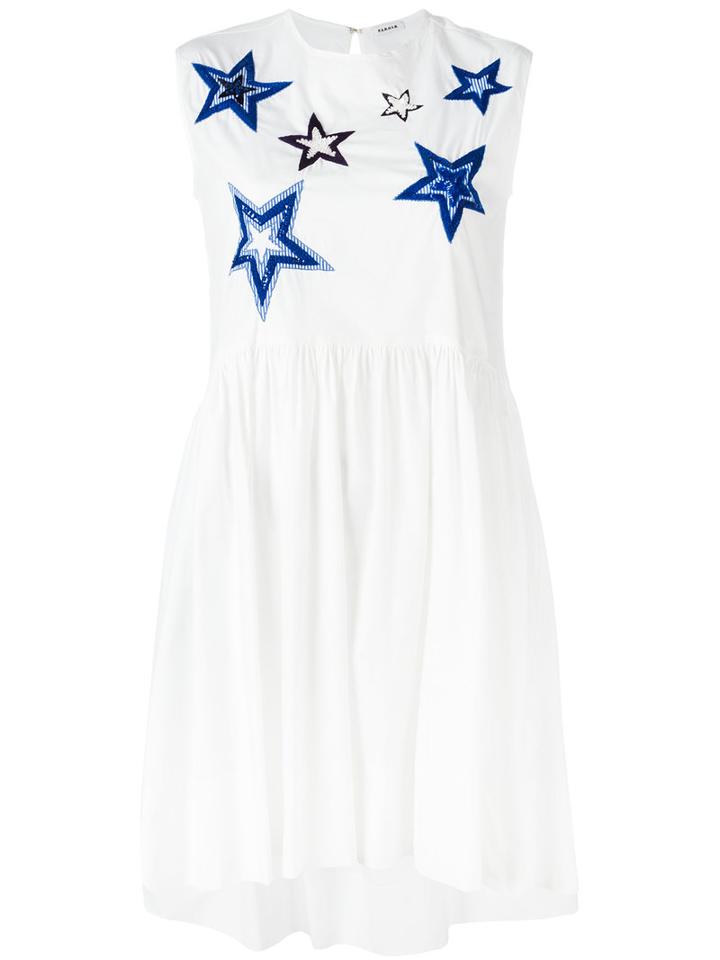 P.a.r.o.s.h. Star Dress, Size: Medium, White, Cotton/spandex/elastane