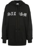 Kidill Printed Long-line Hoodie - Black