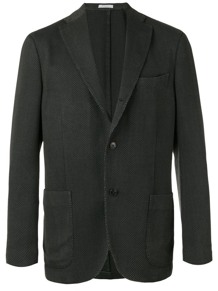 Boglioli Open Blazer, Men's, Size: 48, Grey, Virgin Wool/cupro