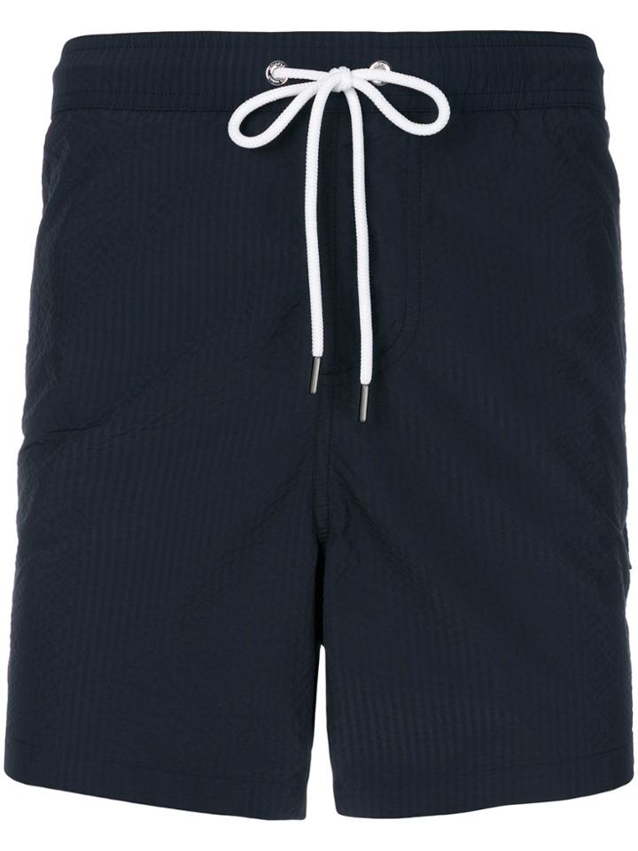 Moncler Gamme Bleu Seersacker Swim Shorts - Blue