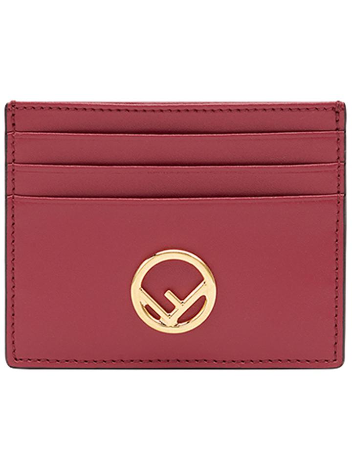 Fendi Logo Cardholder - Red