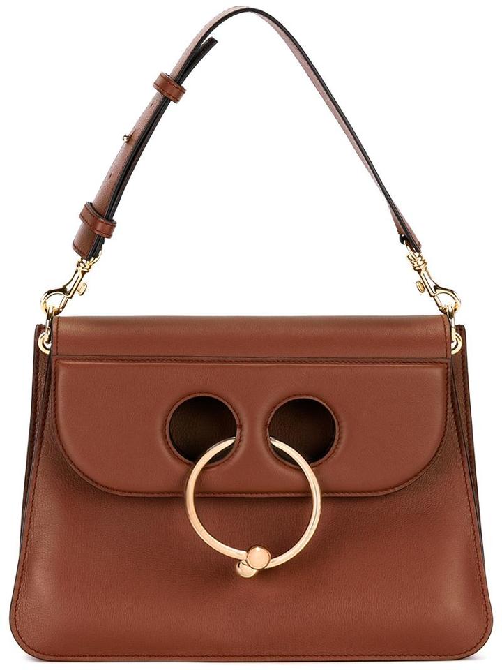 J.w.anderson Medium Pierce Shoulder Bag, Women's, Brown, Calf Leather