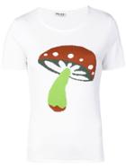 Miu Miu Vintage Mushroom Print T-shirt - White