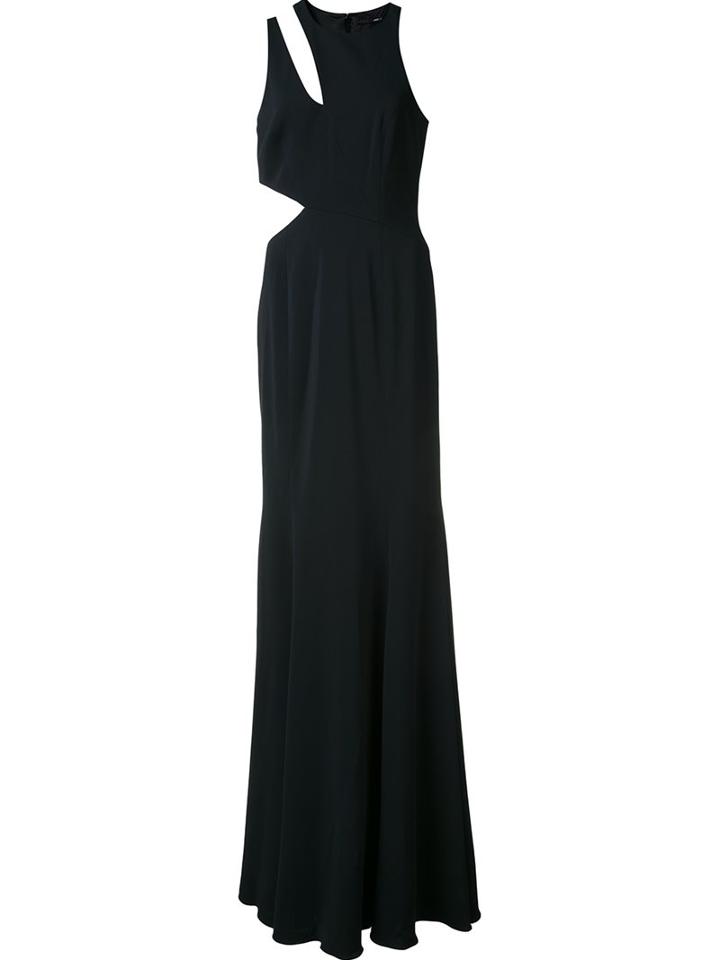 Jay Godfrey Cut-out Detail Dress, Women's, Size: 8, Black, Polyester/spandex/elastane