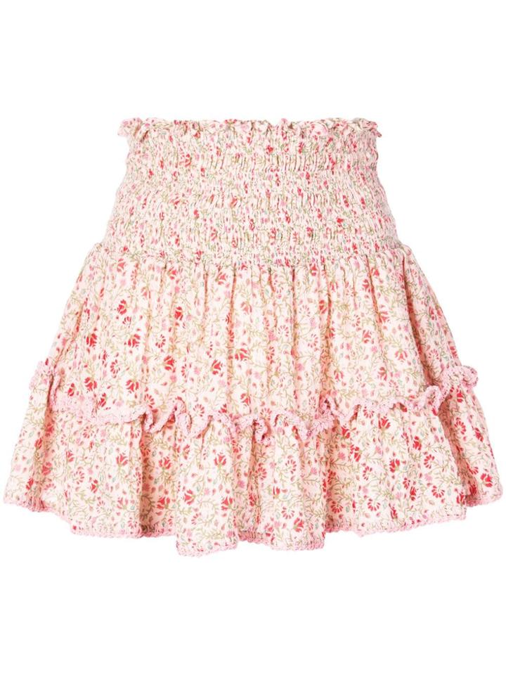 She Made Me Ruffled Mini Skirt - Pink