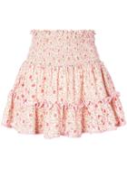 She Made Me Ruffled Mini Skirt - Pink