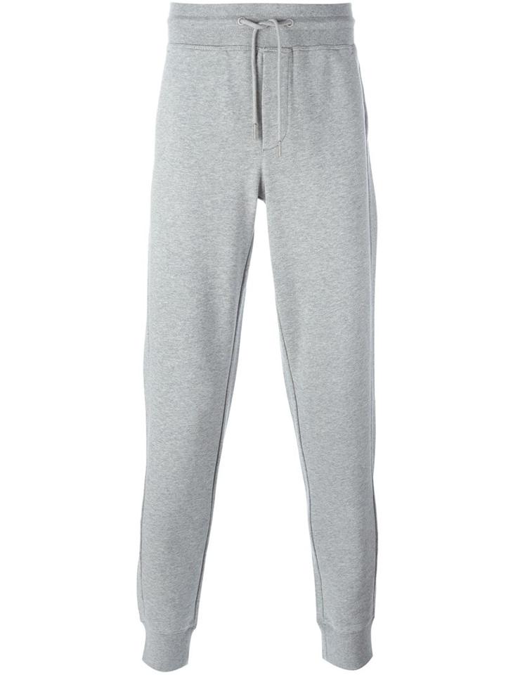 Moncler Classic Track Pants, Men's, Size: Medium, Grey, Cotton