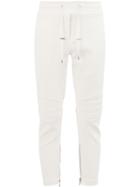 Balmain Side Zip Track Pants - White