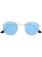 Ray-ban 'round Metal' Sunglasses, Men's, Grey, Acetate/metal (other)