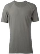 Label Under Construction Plain T-shirt, Men's, Size: 50, Grey, Cotton