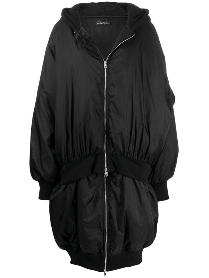 Barbara Bologna Oversized Zipped Coat - Black