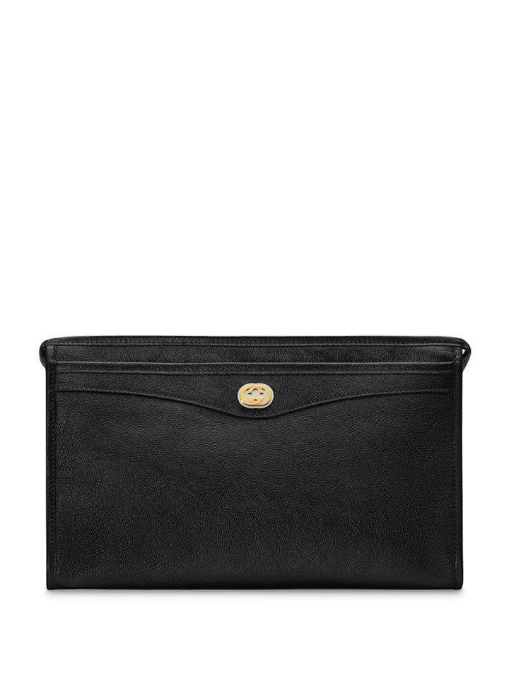 Gucci Pouch With Interlocking G - Black