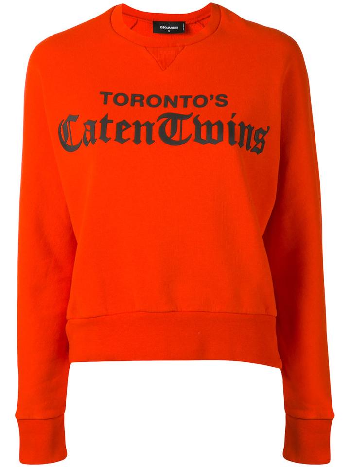 Dsquared2 - Anita Sweatshirt - Women - Cotton - Xs, Red, Cotton